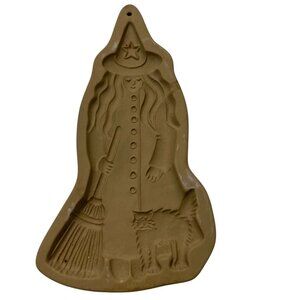 Vintage 1988 Brown Bag Cookie Art Mold Witch Design